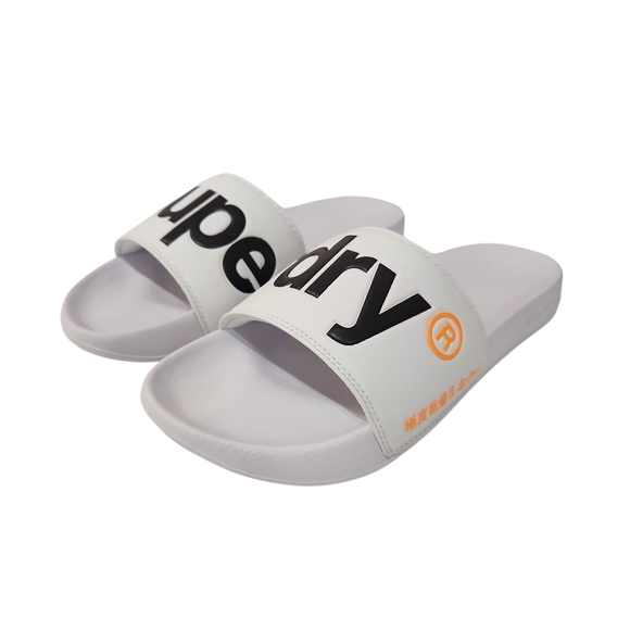 Superdry Sandales Blanche Et Noir 7-8 US NEUVE - Picture 1 of 4